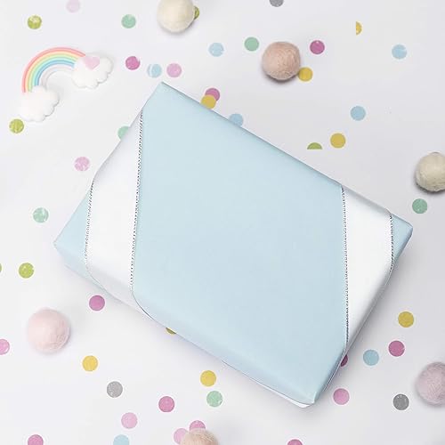 Vista 157 de RUSPEPA Rollo grande de papel de estraza de 30 x 393 pulgadas (32.8 pies), papel de regalo morado reciclable para envolver regalos de cumpleaños