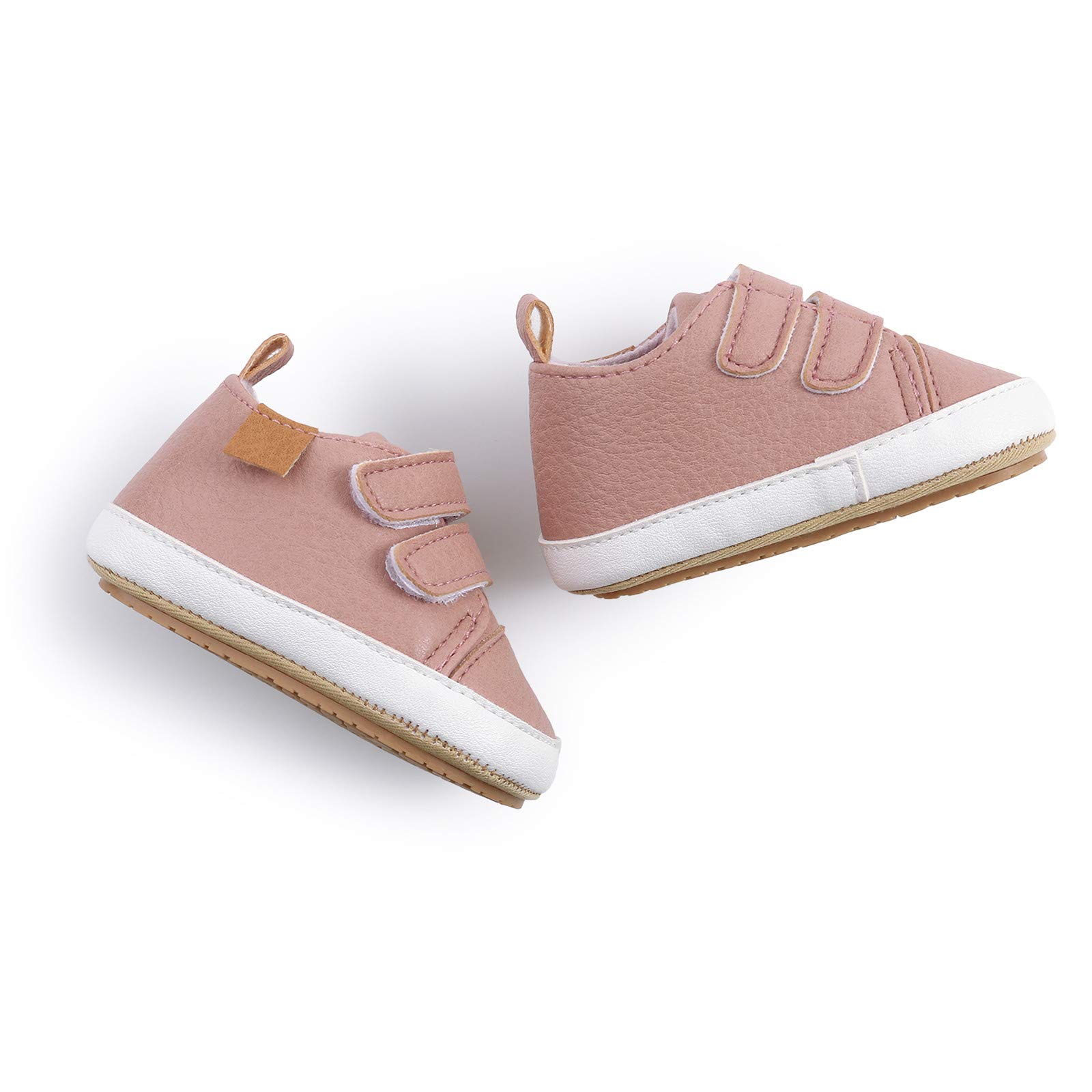 Zapatillas Deportivas para bebés niñas con Antideslizante Cuero Caminantes Infantil Goma niños
