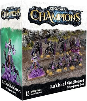mantic Games | Kings of War Champions La theal Voidheart Company Box | Fantasy Miniatures Company Starter | Army Expansion Set