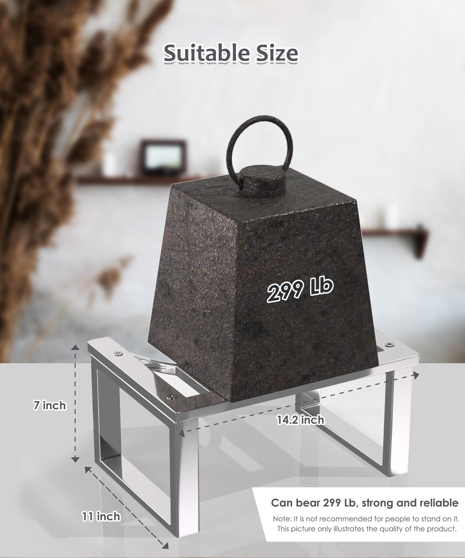 Stainless Steel Toilet Stool? Durable, Easy to Clean, and Comfortably Designed for Bathroom Support? (Silver, 7 Inch)