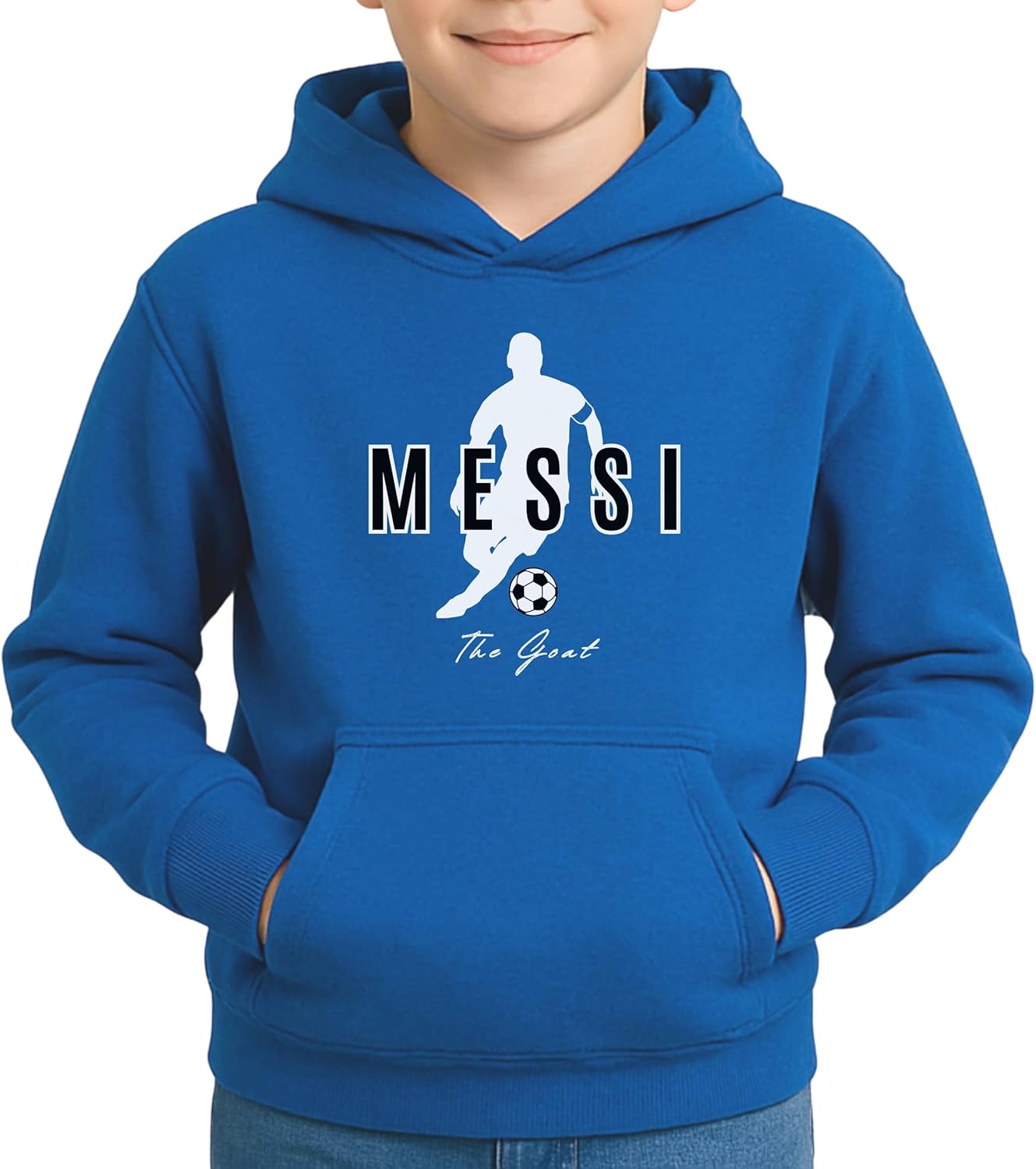 GOAT 10 Youth Hoodie for Boys & Girls | Kids Soccer Fan Gift | Legend Pullover Sweatshirt