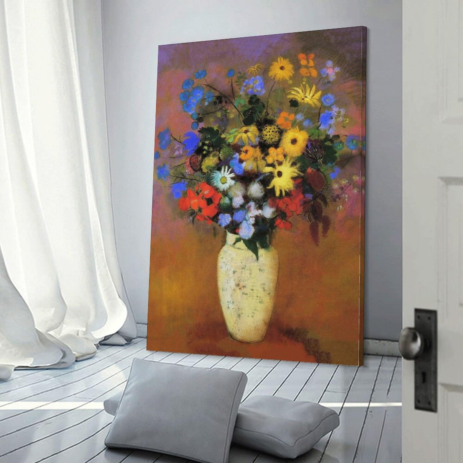 Amazon.co.jp: Odilon Redonオディロン・ルドン《花瓶と花