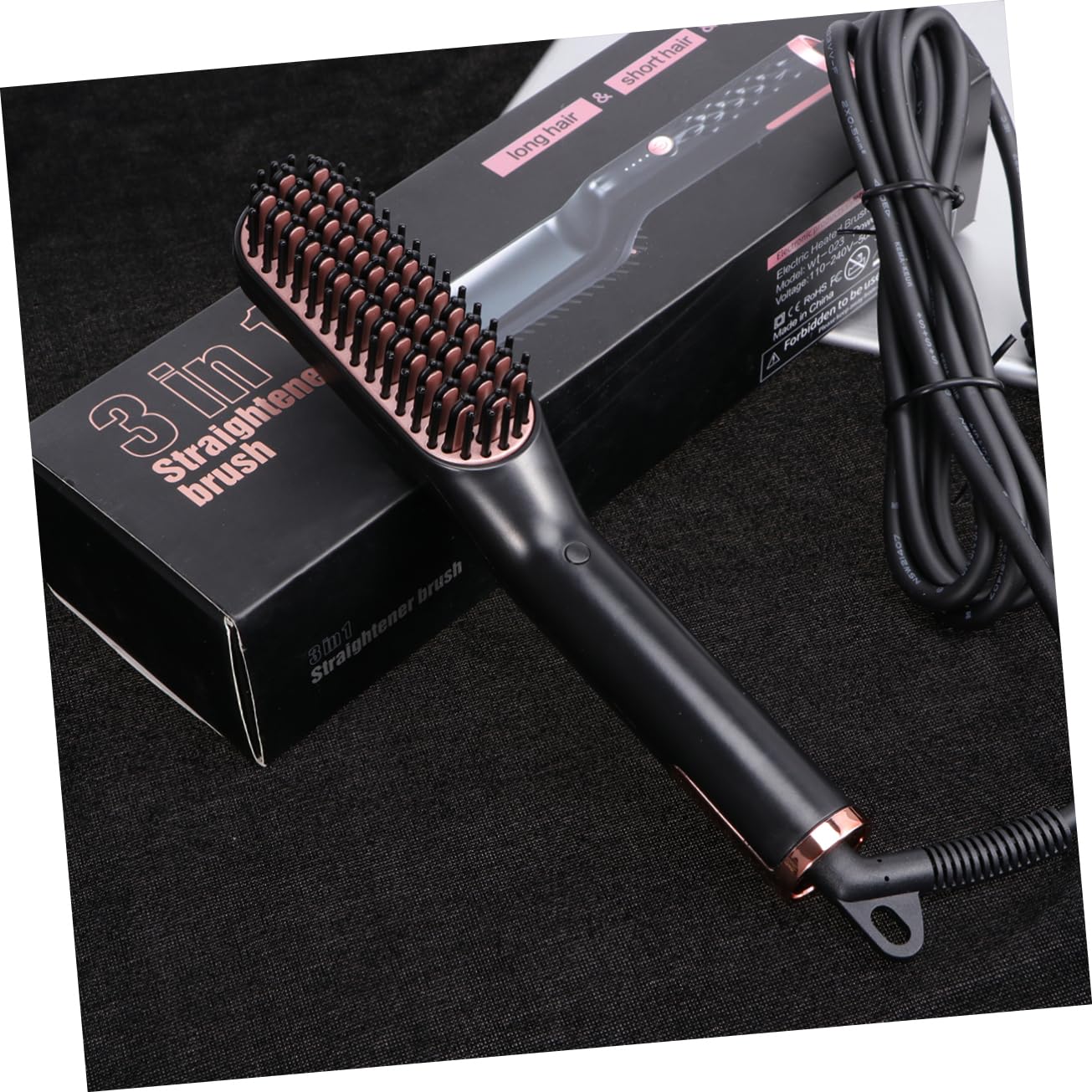 PACKOVE Pettine Per Pettine Pulizia Baffi Accessori Barbuto Materiale Sicuro Manico Confortevole Design Spazzola Piccola Portatile