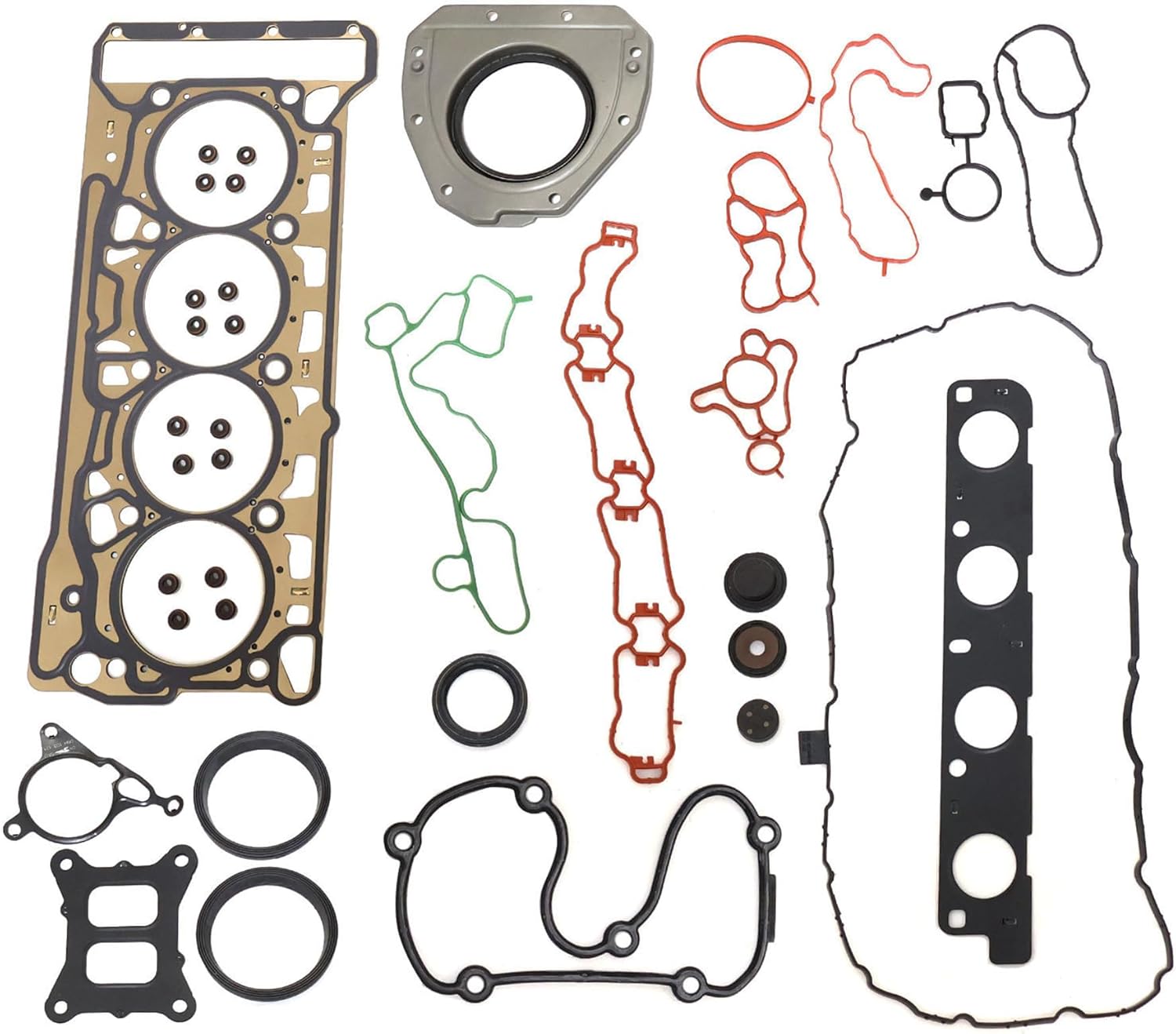 XQSMWF 1.8L/2.0L MLS Cylinder Head Gasket Set, Fit for VW Beetle Jetta Passat Golf 2012-2018, Fit for Audi A3 S3 A4 A5 A6 Q5 TT 2013-2018, Replace 06L103649B 06L103383B 06L103383 06K103171E