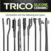 Vista 4 de TRICO Silicone Ceramic™ (90-210) 21 Inch Automotive Replacement Windshield Wiper Blades For my Car, Ceramic Coated Silicone Super Premium All