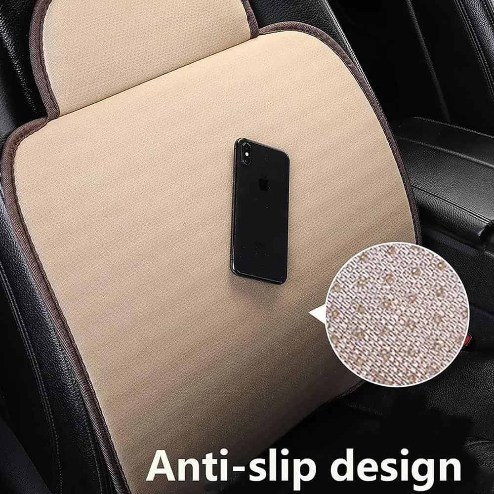 Housses SièGe Voiture pour Dacia Duster 2000-2022, Avant et Arrière Tissu de Lin Coussin Quatre Saisons Universelles Amovibles Respirant Protecteur Accessoire,F/Wine-Red