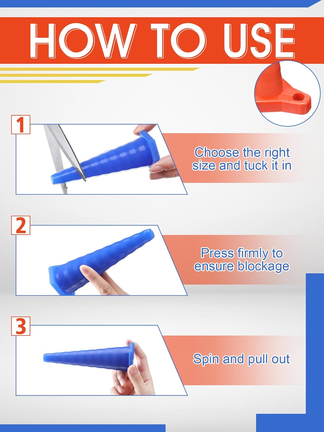 42 Pcs Hydraulic Oil Service Plugs Large Medium Small Sizes Multi Pack Rubber Universal Industrial Hydraulic Hose Plugs for Oil Pipes, Hose, Irrigation, 3 Sizes(Colorful)