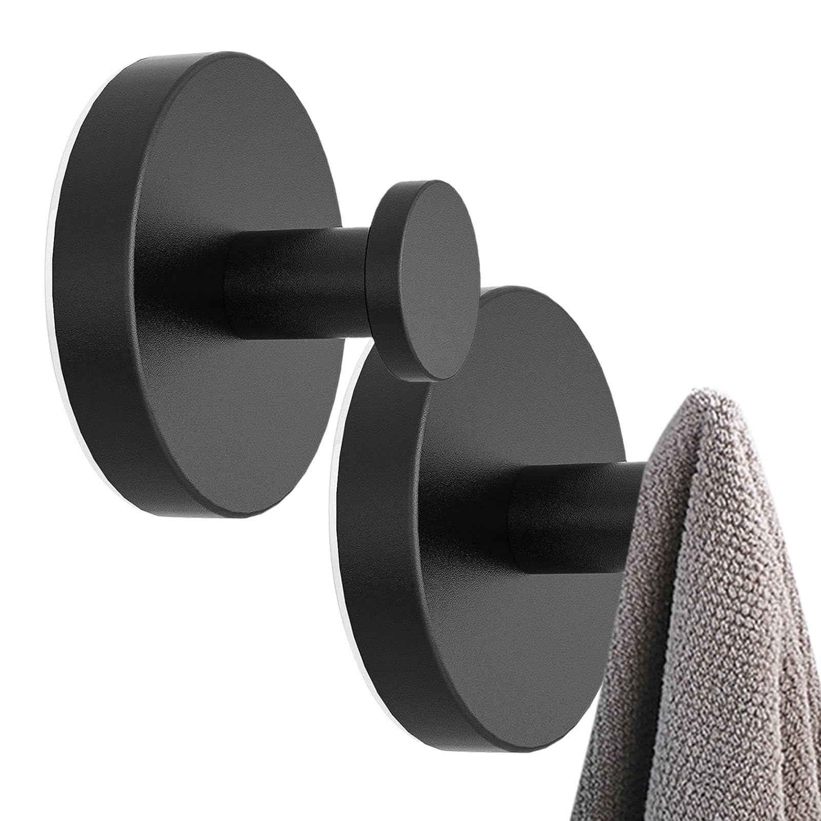 WDWDW Coat Rack with Hooks Towel for Bathroom,Heavy Duty Wall - Loofah Sponge No Punching Vacuum Suction Cup Bathroom