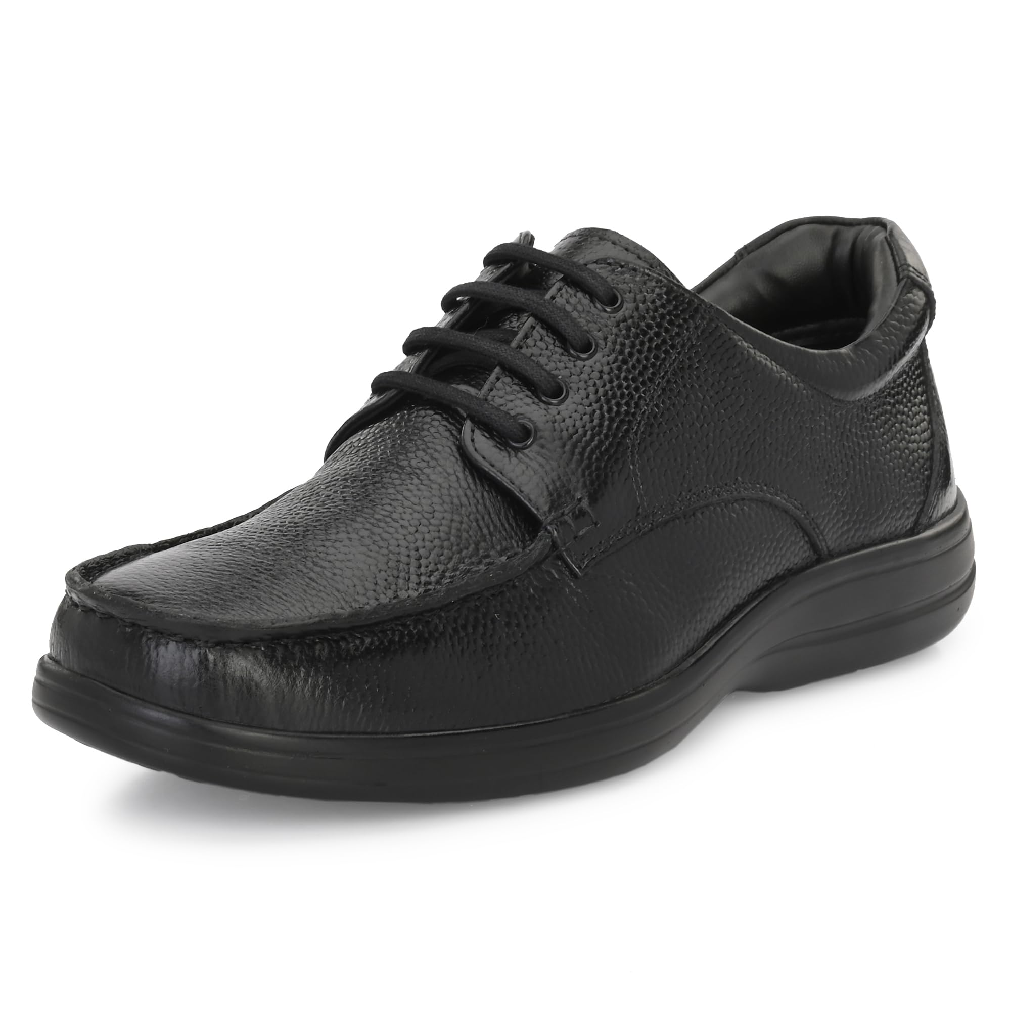 Auserio Mens Trumock Full Grain Leather Derby Lace Up Formal Shoes | Anti Skid Sole & Waxed Laces | Memory Foam Padded Insole | Comfort Shoes for Office & Parties | Black 8 UK (SSE 057) (B0C9TVTB31) Amazon Price History, Amazon Price Tracker