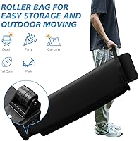 Vista 4 de WEIZE Tienda de campaña desplegable de 10 x 10 pies, configuración a presión de 1 botón, refugio portátil instantáneo, altura ajustable, bolsa