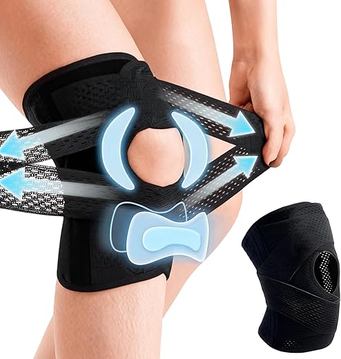 Paquete De Rodilla Ajustable,Rodilleras para Running,Rodilleras Ligamentos,Rodillera Rotuliana Completa,Deportivas para Hombres,Gimnasio y Correr,Unisex
