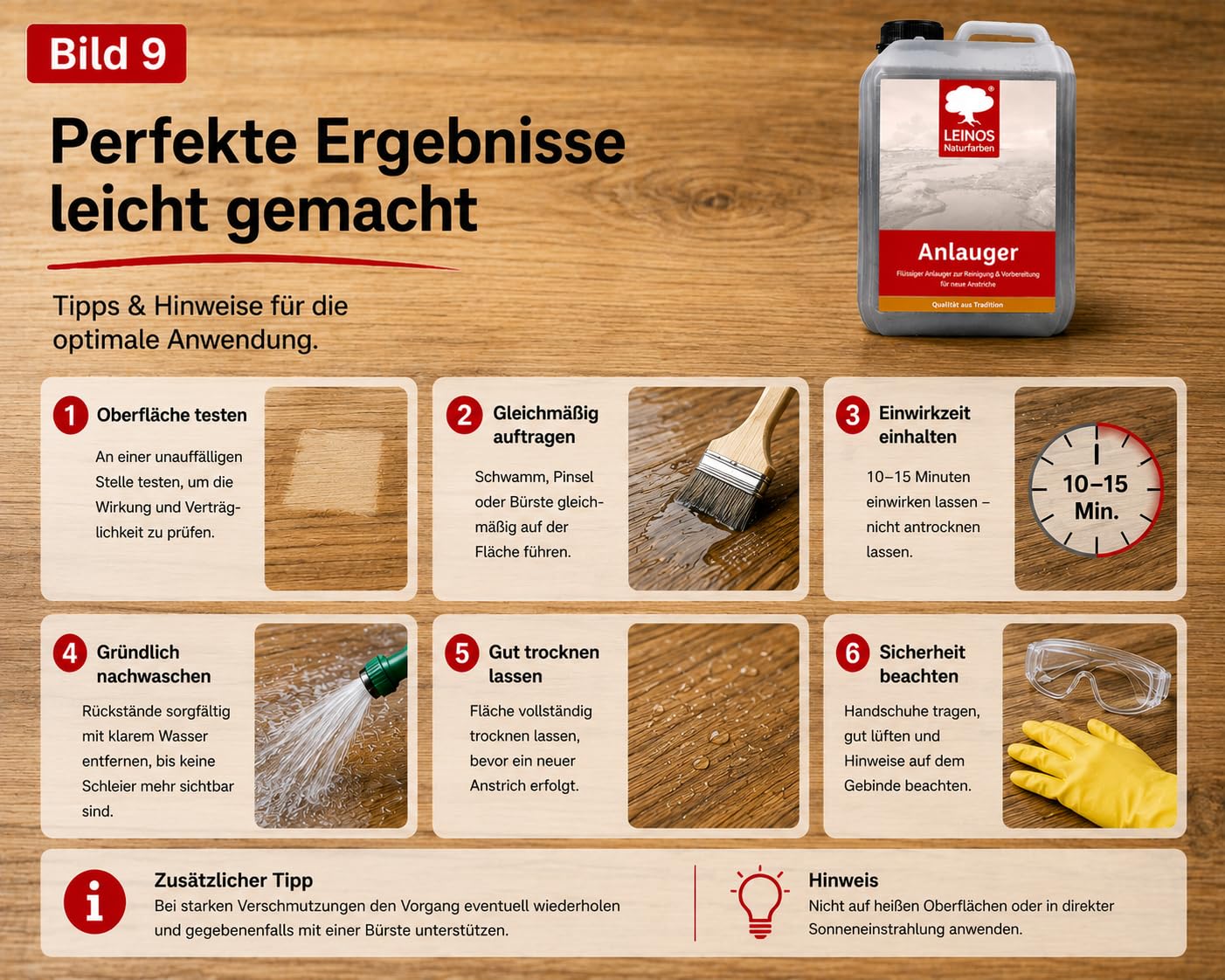 LEINOS 950 Anlauger 2,50 l – Reiniger & Untergrundvorbereitung für geölte, lackierte & latexgestrichene Flächen | entfernt Fett & Schmutz | für Öllack-Anstriche | ideal für unzugängliche Bereiche