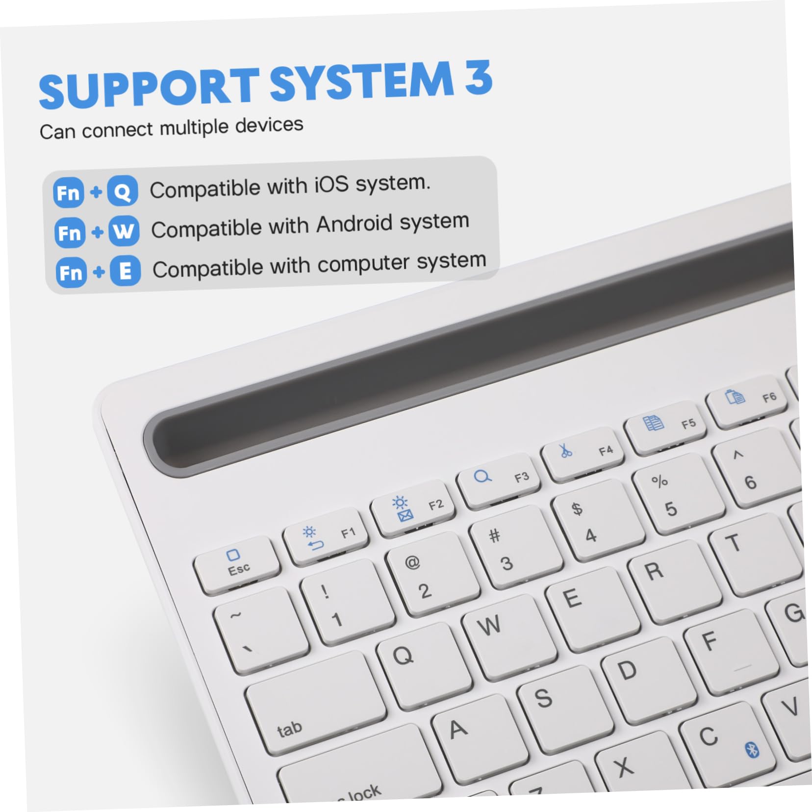 jojofuny Mini Tastiera Wireless Silenziosa Per Telefono E Tablet Tastiera Silenziosa Wireless