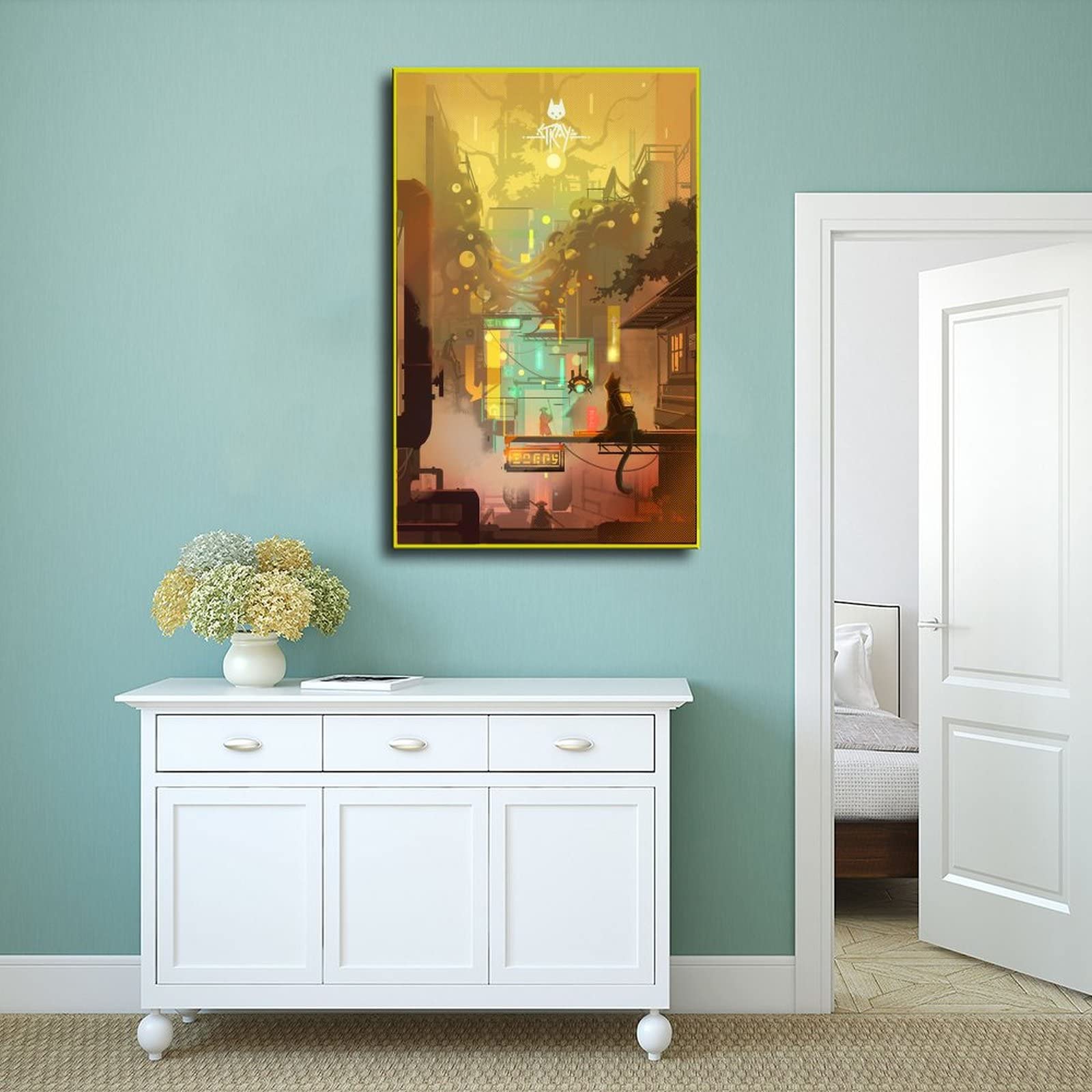 FABIVA Poster per videogiochi randagi, 3 poster su tela, decorazione per camera da letto, sport, paesaggio, ufficio, stanza, regalo, stile sframe, 60 x 90 cm