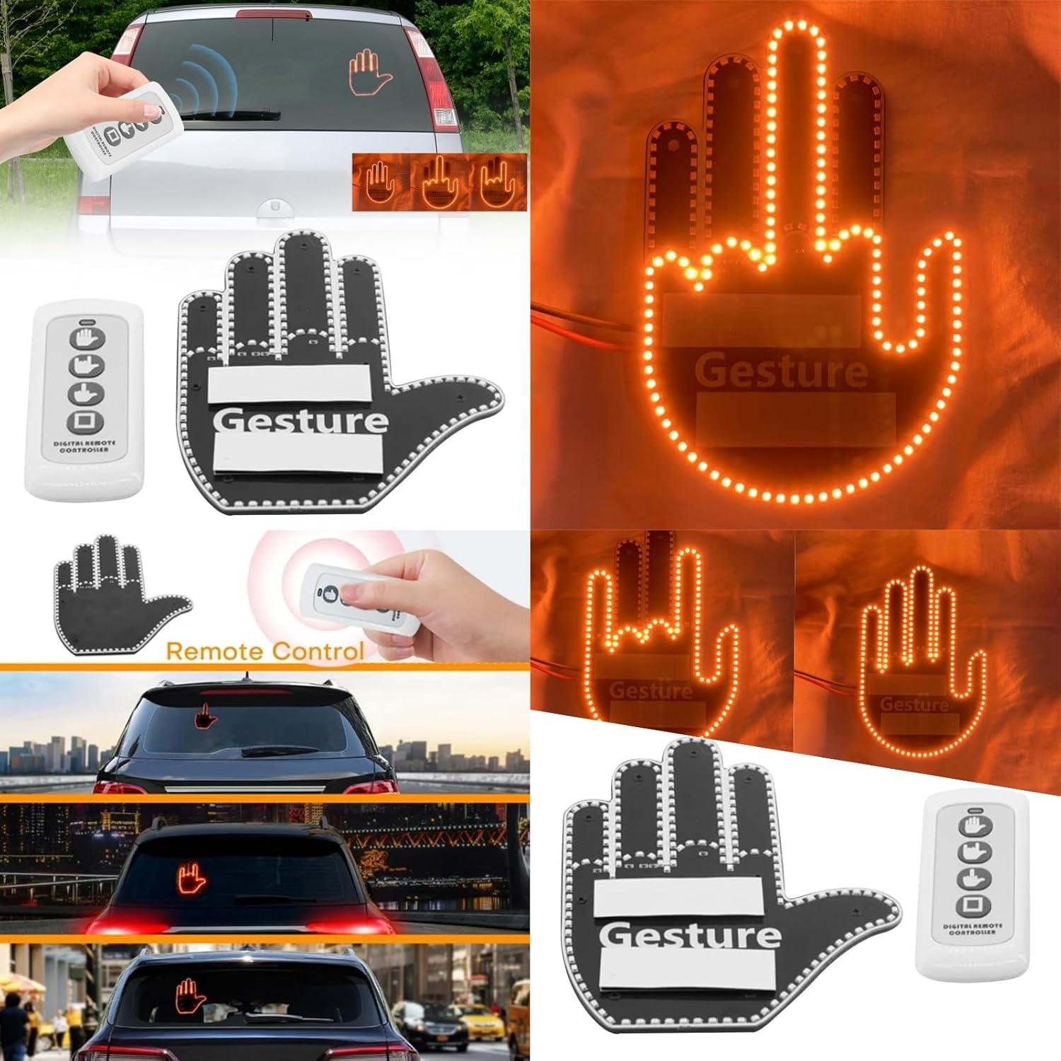 Finger Light Gesture Light,Car MultiFunction Warning Light
