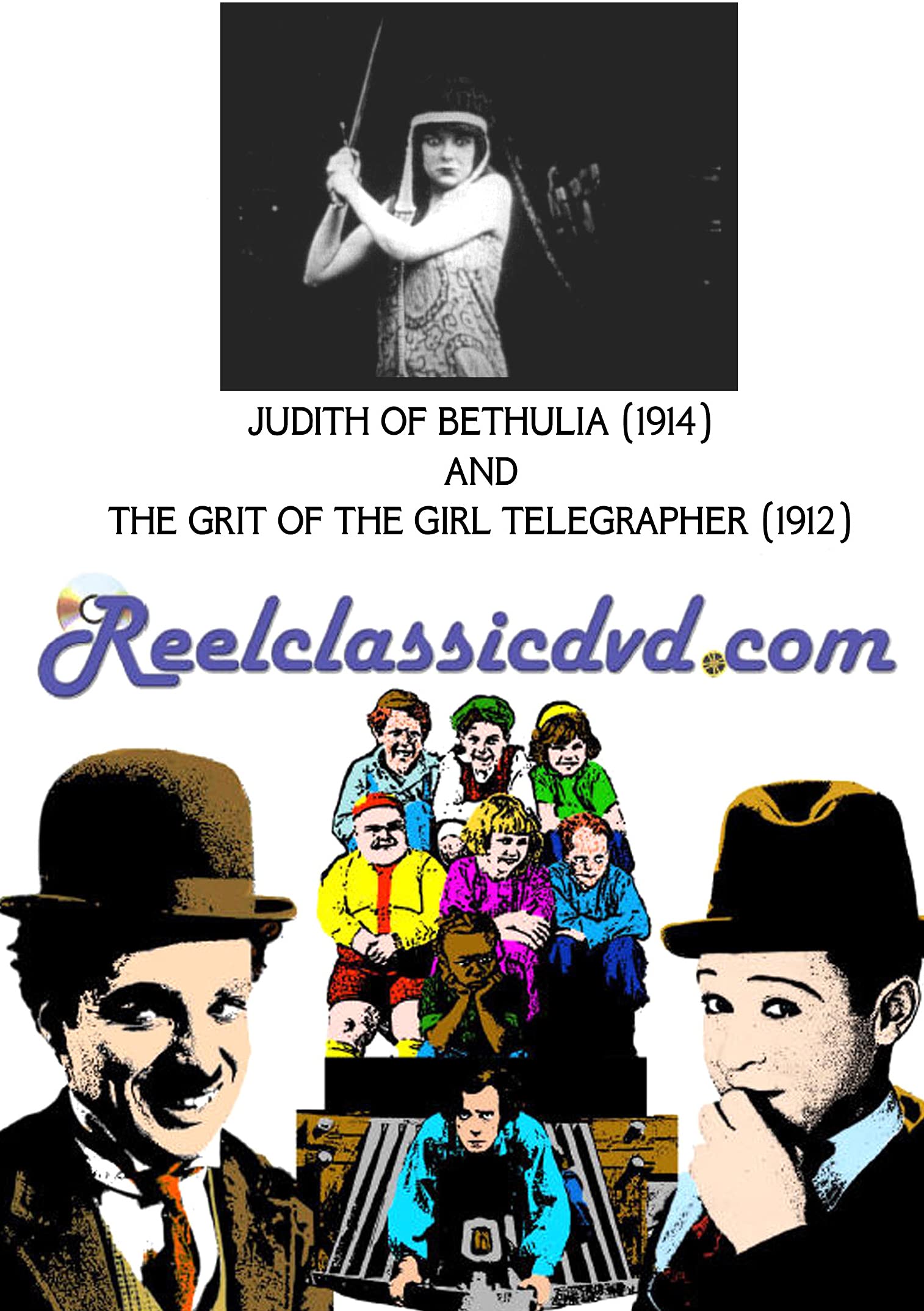 Película en DVD Judith of Bethulia con The Grit of the Girl Telegrapher edición americana