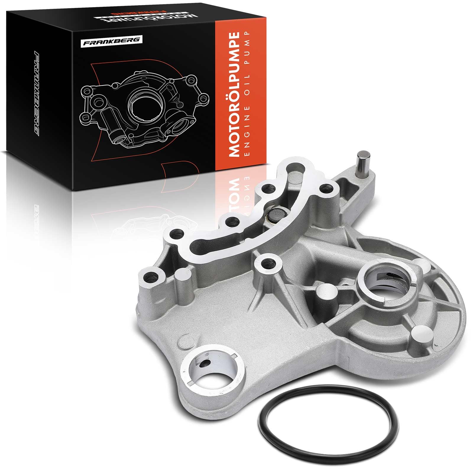 Frankberg Bomba de aceite bomba de motor con anillo de sellado gasolina | 06H103144J; Compatible con: Altea XL 5P5 5P8, A1 Sportback 8XA 8XF, CC 358, O.c.t.a.v.i.a II 1Z3, Escarabajo 5C1 5C2