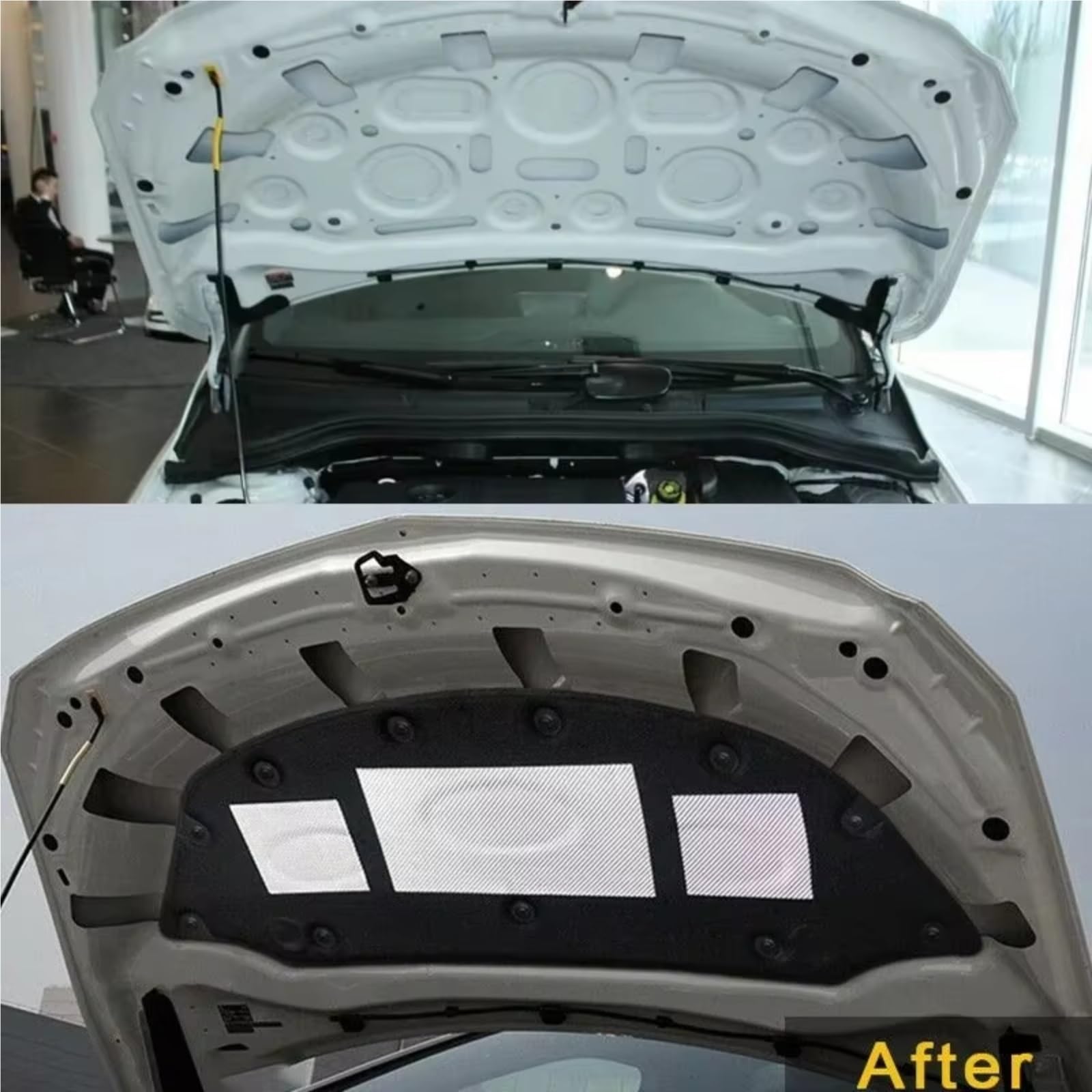 Dämmung Haube Vordere Haube Motor Schalldämmung Pad Schallschutz Abdeckung Thermische Wärme Matte Kompatibel Mit Benz Für B-Klasse Für W246 B200 2012-2018