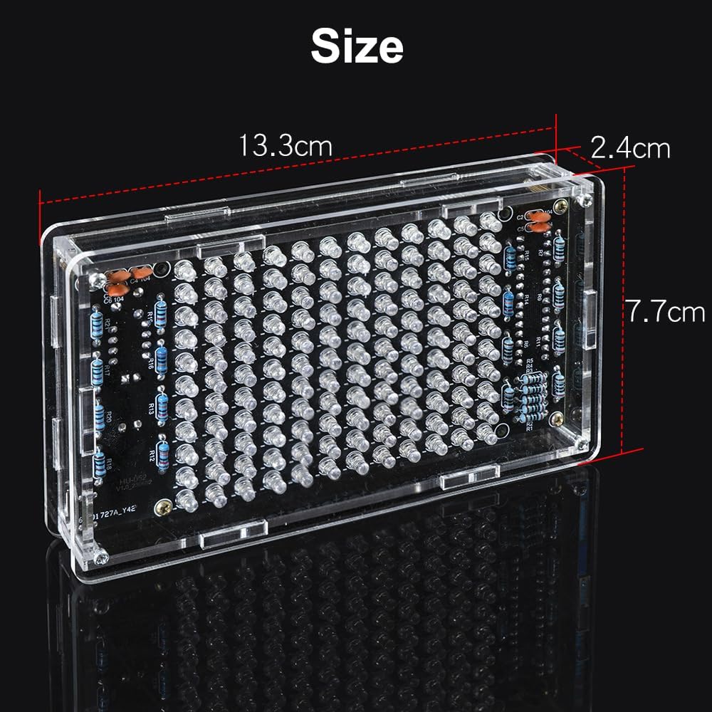Treedix Voice-activated LED Music Spectrum Kit DIY Electronic Kit Solder Practice Kit Rhythm Light Pickup Making Welding Exercises