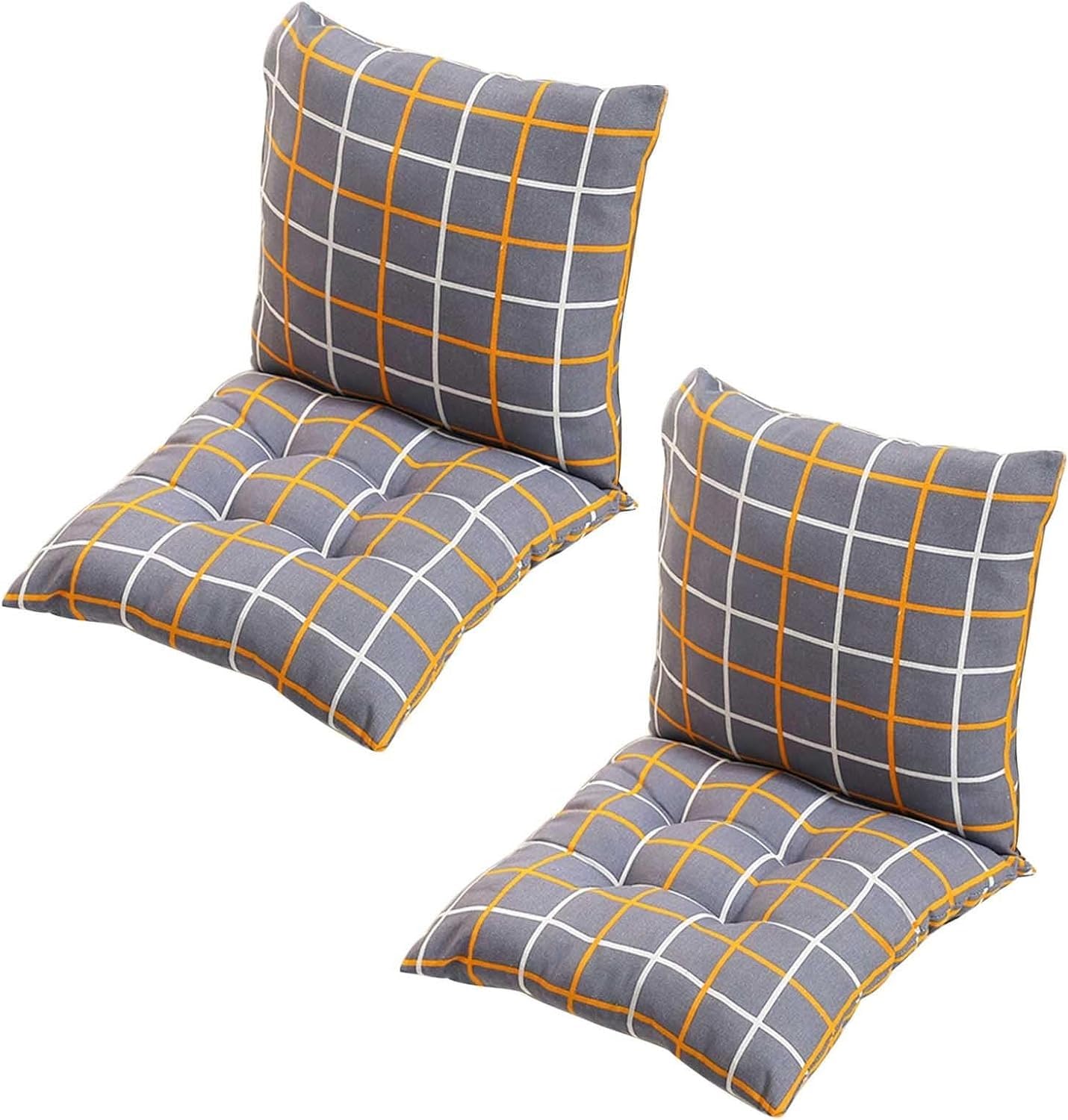 Lot De Coussin De Chaise Avec Dossier 50x50cm / 45x45cm / 40x40cm – Confortable Et Doux Pour Salle à Manger, Jardin, Bureau