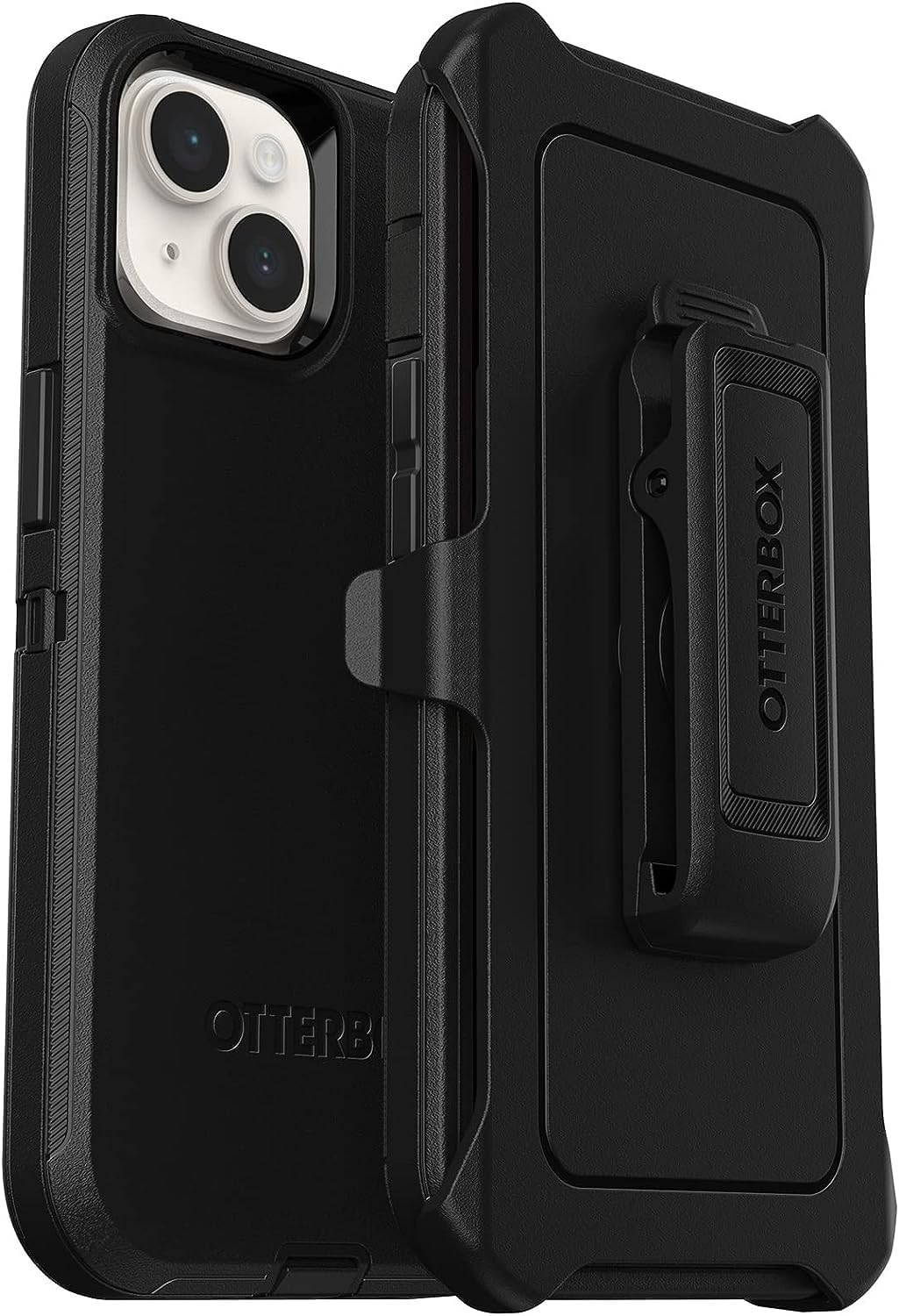 Case for iPhone 14 OtterBox Defender Series with Belt Clip (Pink White)