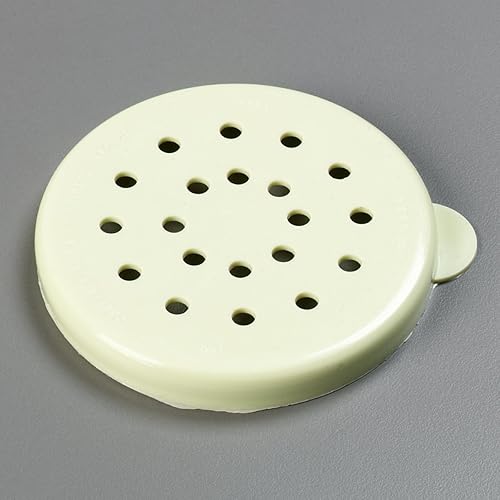 Miniatura 7 de Carlisle FoodService Products 426104 Tapa de dragado de queso de polietileno solamente, 3.12 pulgadas de diámetro, amarillo (caja de 12)