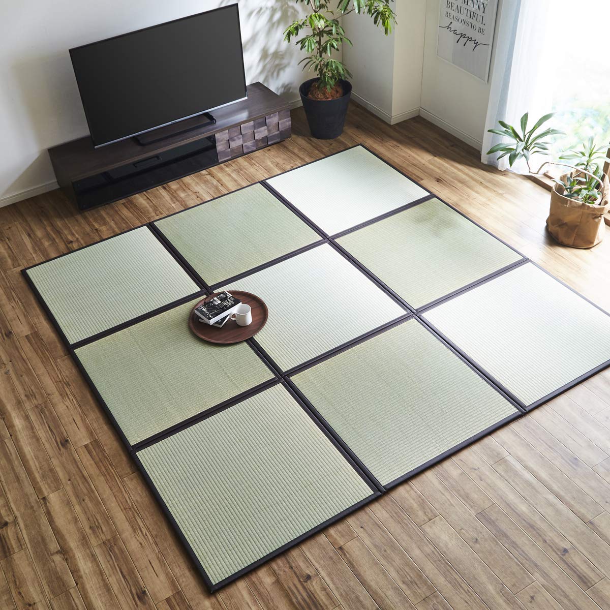 Amazon | 置き畳 ユニット畳 日本製 半畳 あぐら 新 約82×82cm 6枚 