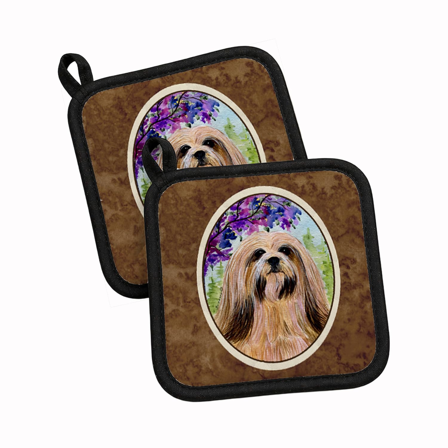 Salvamanteles para cocina Lhasa Apso de Caroline tesoros ss8436pthd de 7.5x7.5
