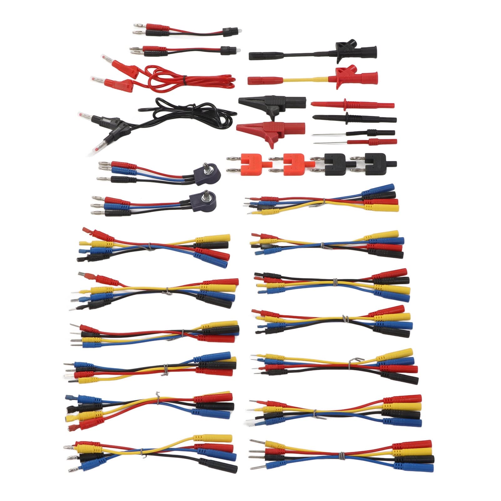 Cable de Prueba de Multímetro, Juego de Cables de Cable de Prueba, Kit de Sondas de Prueba de Multímetro para Mantenimiento con Resistencias Variables, Varios Terminales