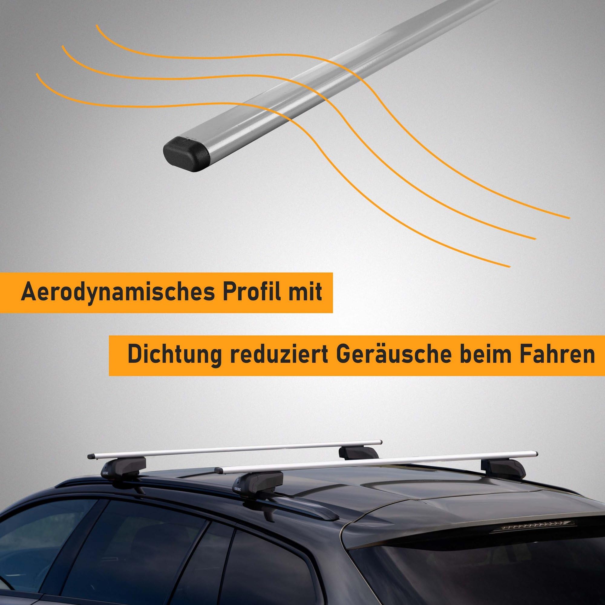 CHROMEMASTER | Dachgepäckträger Dachträger | Kompatibel mit KIA Sportage 2022+ | Er dient zum Transport Einer Dachbox, Fahrradträger, Leiter; Robuste Dachträger aus Stahl
