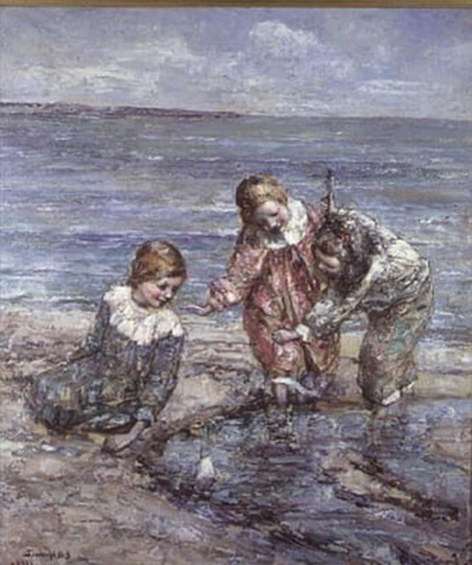 Serendipitp No Frame Vintage Wall Art Canvas Nordic Poster Canvas Print Picture The Rock Pool By Edward Atkinson Hornel Wall Art Poster For Home Decor 60X90cm