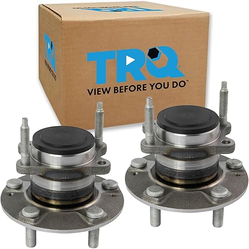 Vista 47 de TRQ Juego de Rodamientos de Rueda y Cubierta de Llanta Trasera para Conductor y Pasajero 2 Piezas Compatible con Infiniti G35 2003-2006 2007 G35