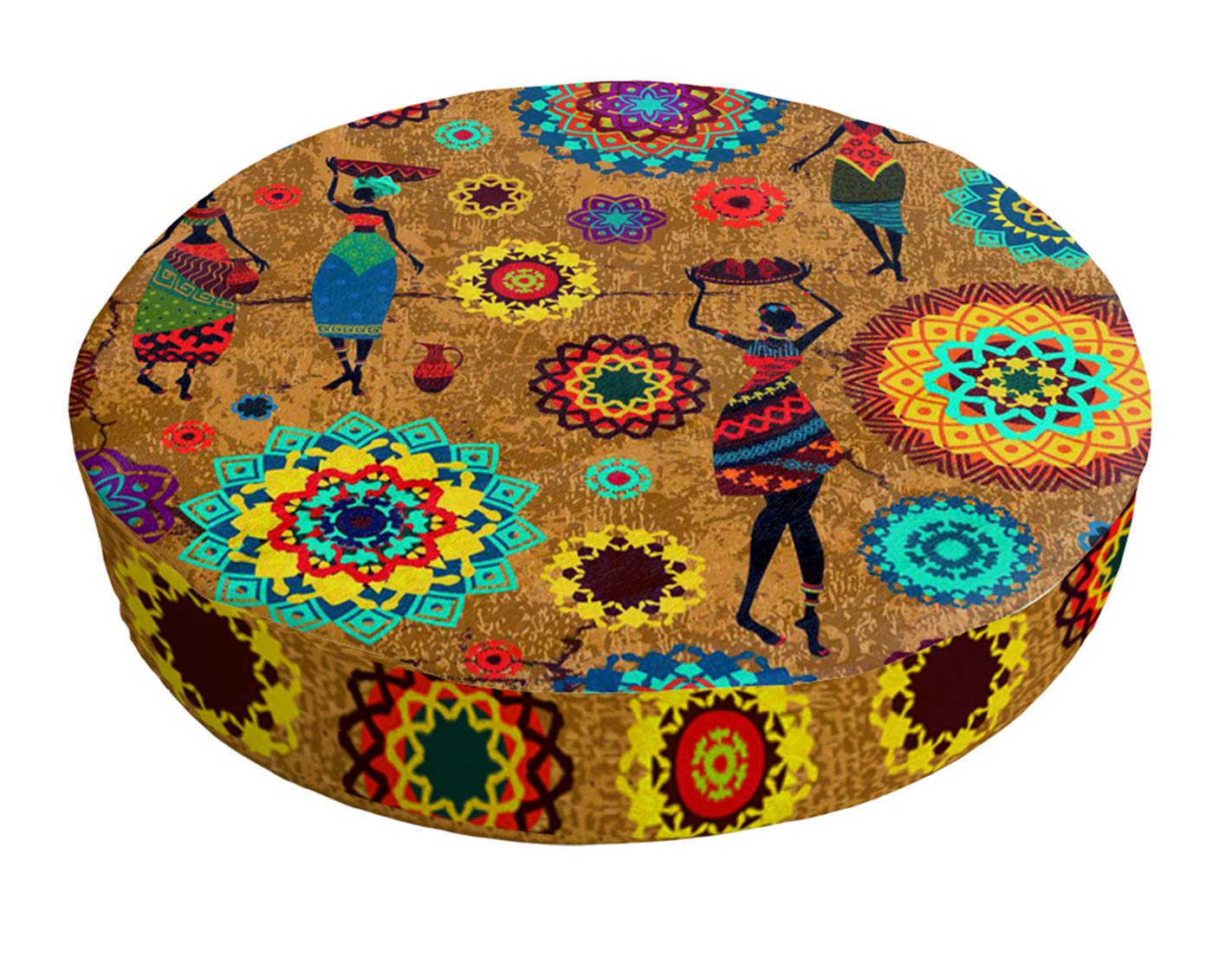 Mukesh Handicrafts Memory Foam Cushion, 14x14 inch, Multicolour 1