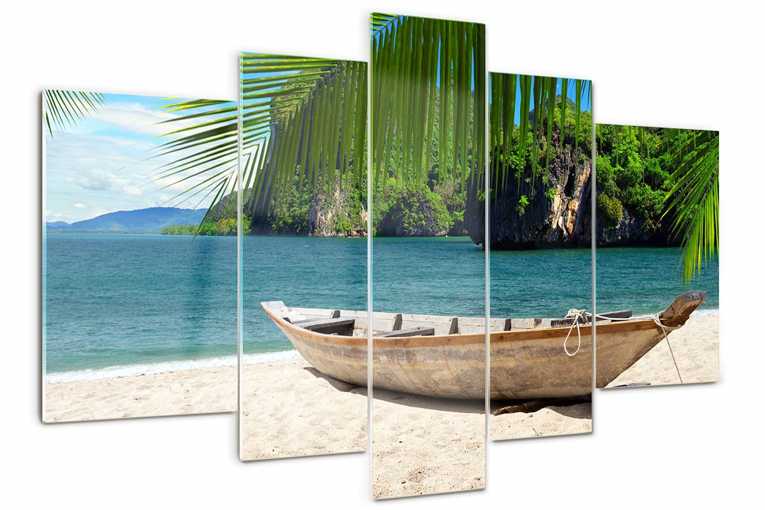 Tableau sur verre acrylique Tulup 170x100cm tableau peinture murale mer