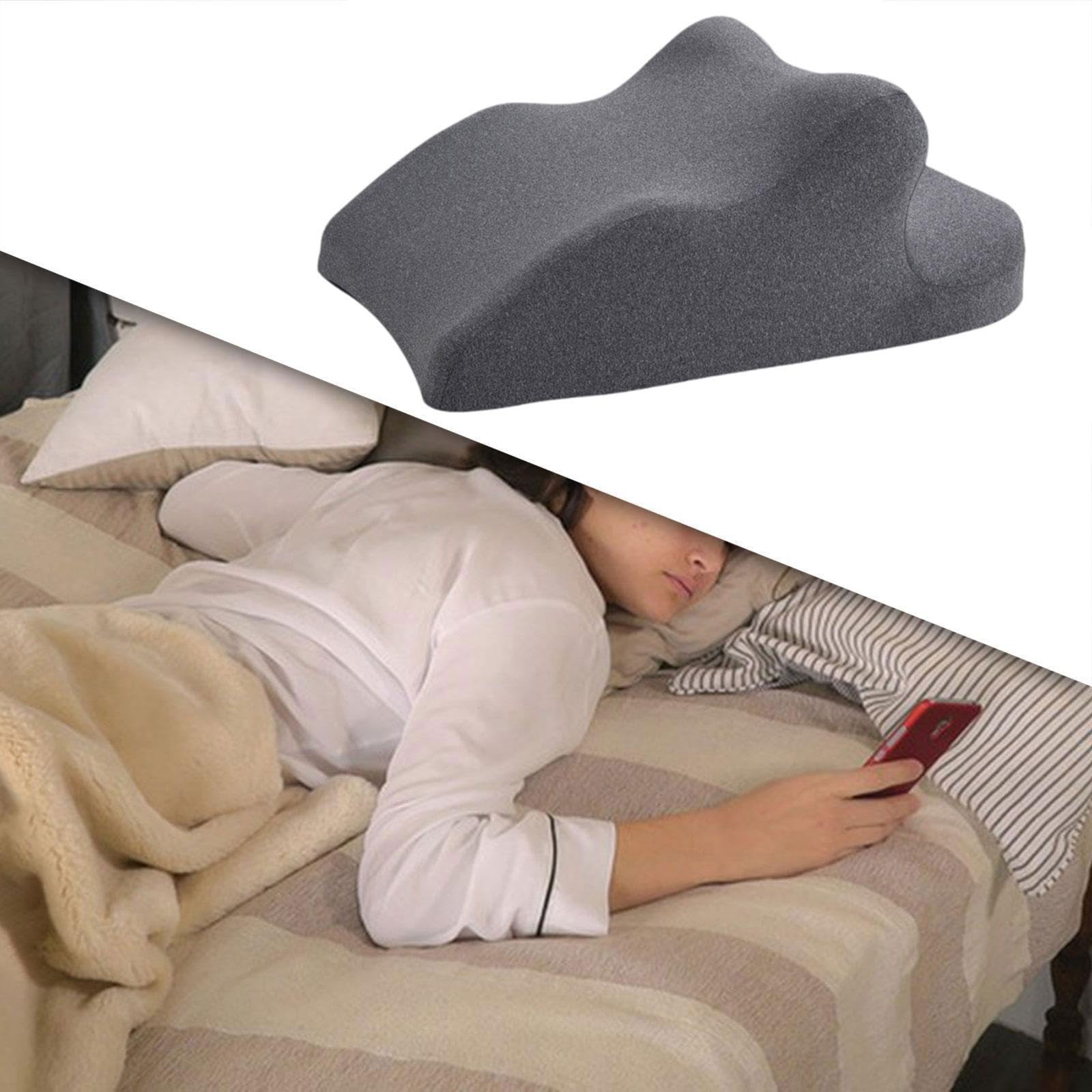 KESOTO Almohada con Diseño de Cuña para Mayor Relajación Y Comodidad, Gris Oscuro, tal como se describe