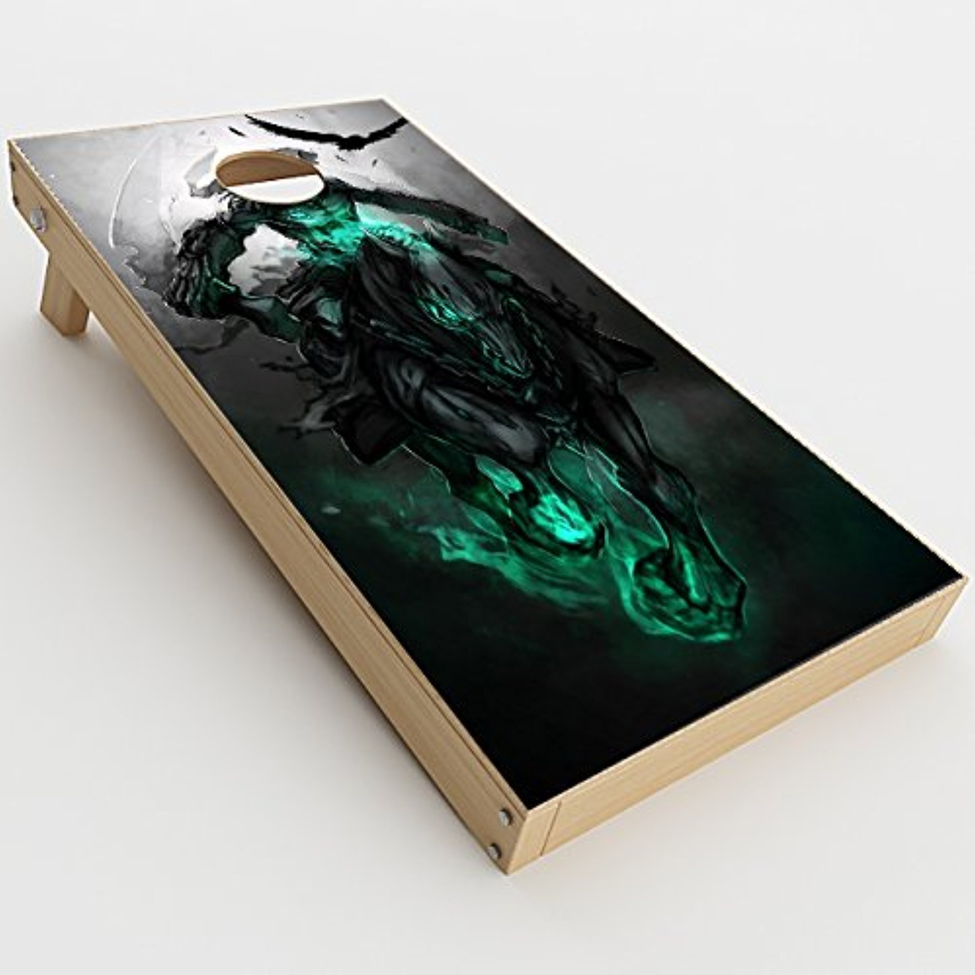 Skin Decals Vinyl Wrap for Cornhole Game Board Bag Toss (2xpcs.) / Dark Siders, White Walker