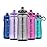 Pogo BPA-Free Tritan Plastic Water Bottle with Soft Straw Lid, 18 Oz, Grey