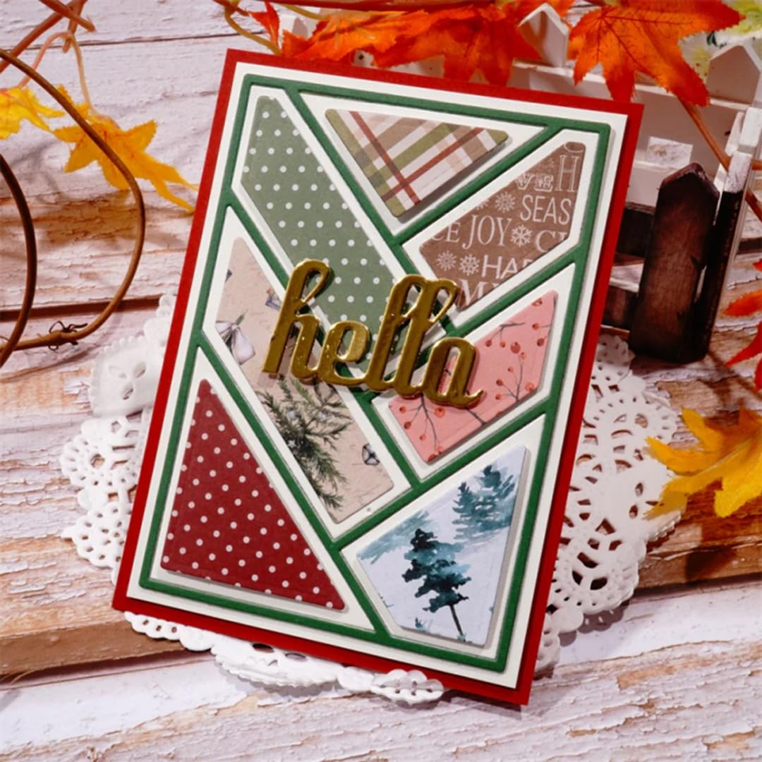 Metal Scrapbooking Dies - 3D Background Stencils -16