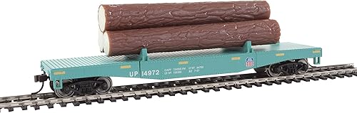Miniatura 3 de Walthers Trainline(R) - Coche volquete de troncos con 3 troncos, listo para ejecutar Canadian Pacific #304866 (rojo, letras de carril CP) (931-1771)