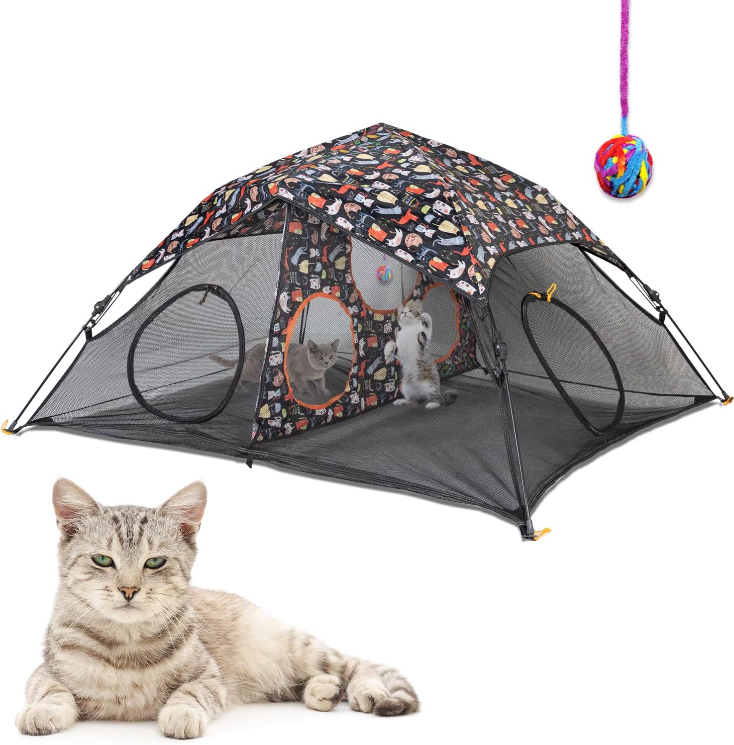 ITENT Outdoor Cat Play Tent for Indoor Cats (X Large