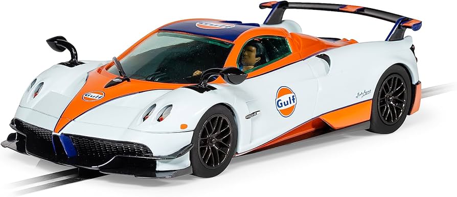 Amazon.com: Scalextric Pagani Huayra BC Roadster Gulf Edition 1:32