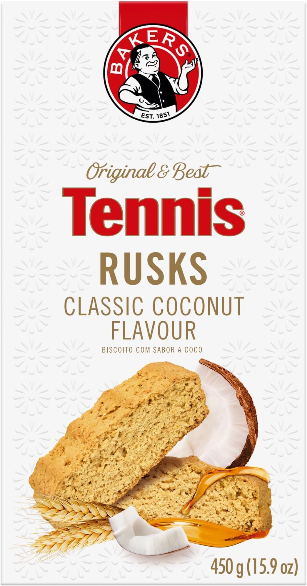 Bakers Tennis Biscuit Rusk | 1 Pack | 450g | Coconut Flavored Rusk | Special Edition |