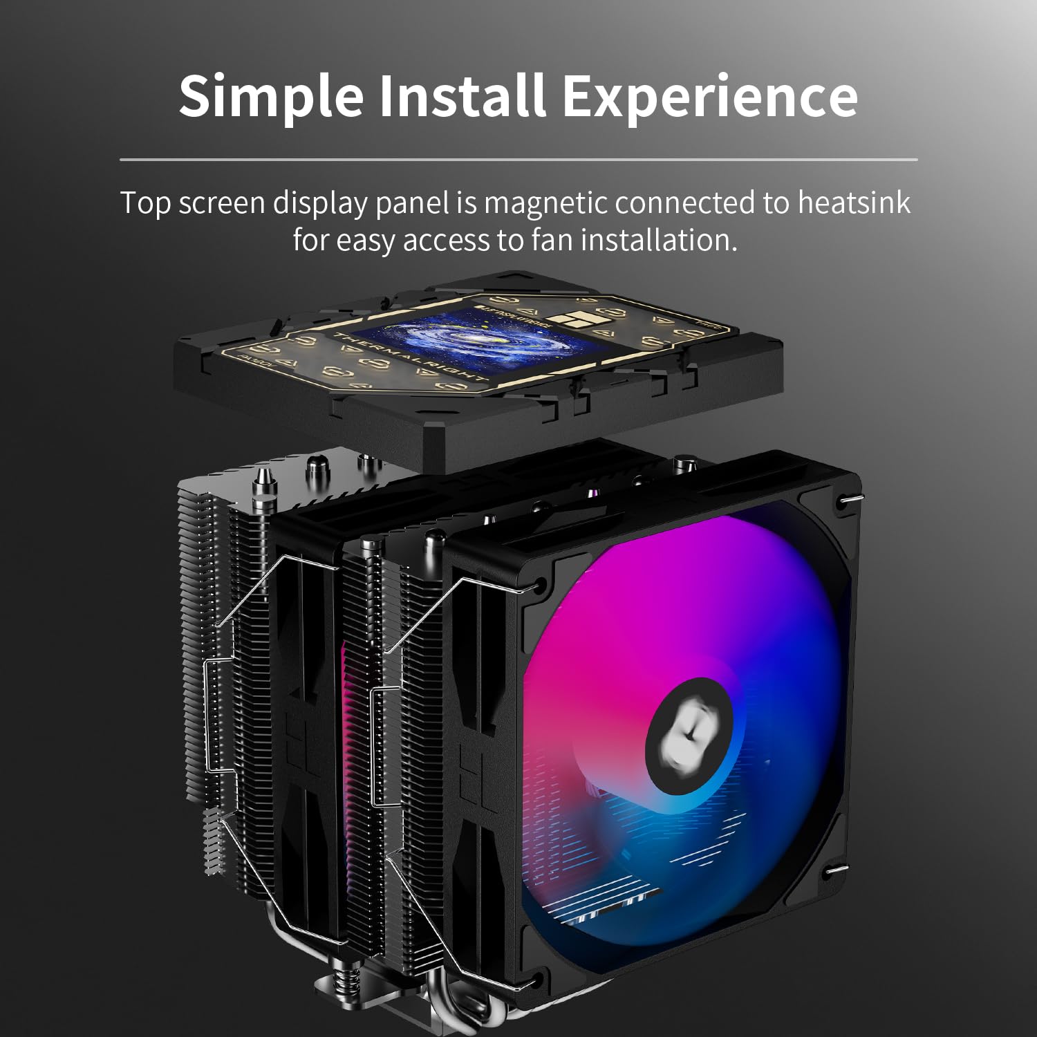 Peerless Assassin 120 Vision MAX ARGB Black CPU, design Peerless Assassin 120 Vision MAX ARGB Black CPU, design