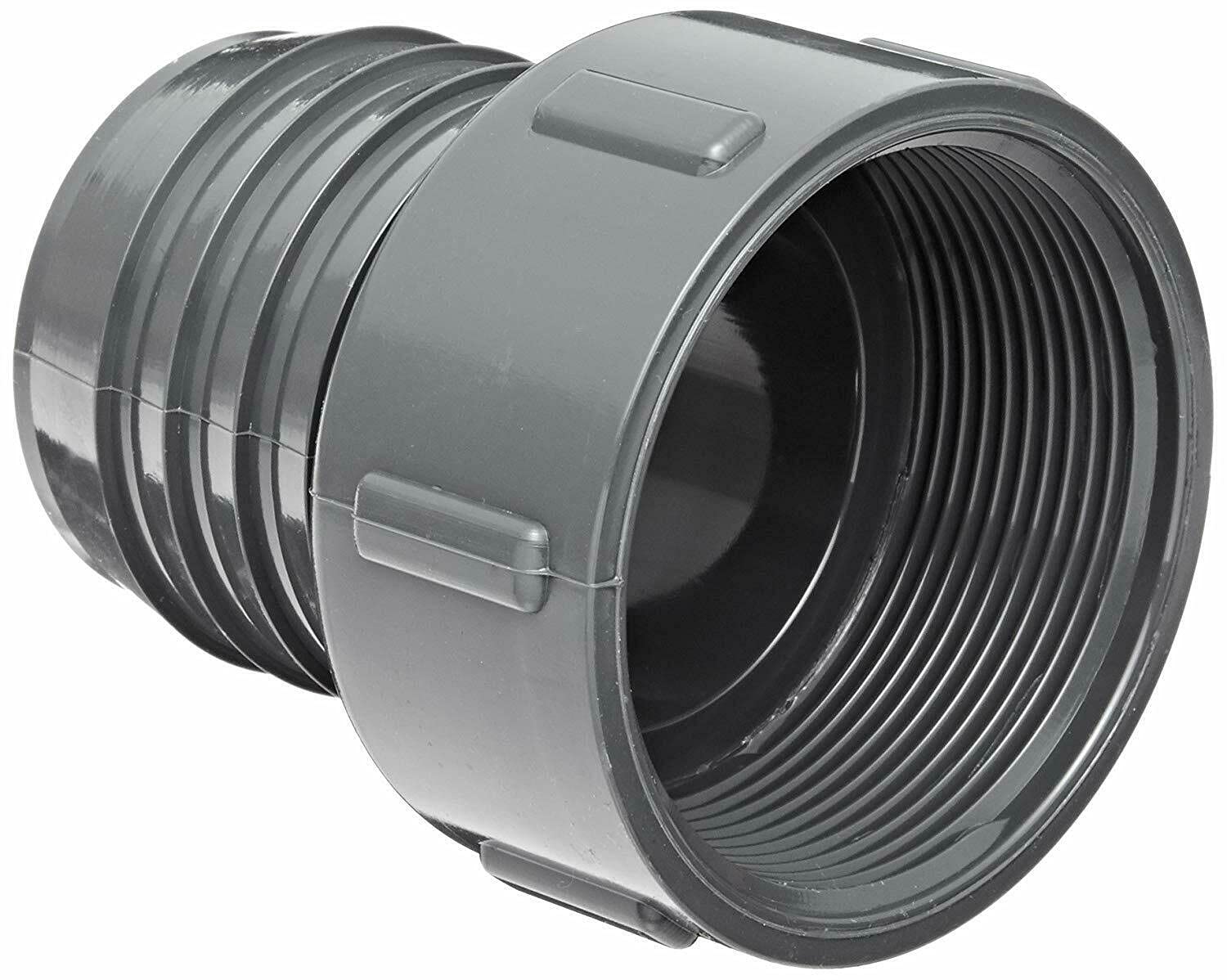 superlin For Spears 1435 Series PVC Adapter, Schedule 40, Gray, 1" Barbed x NPT Female