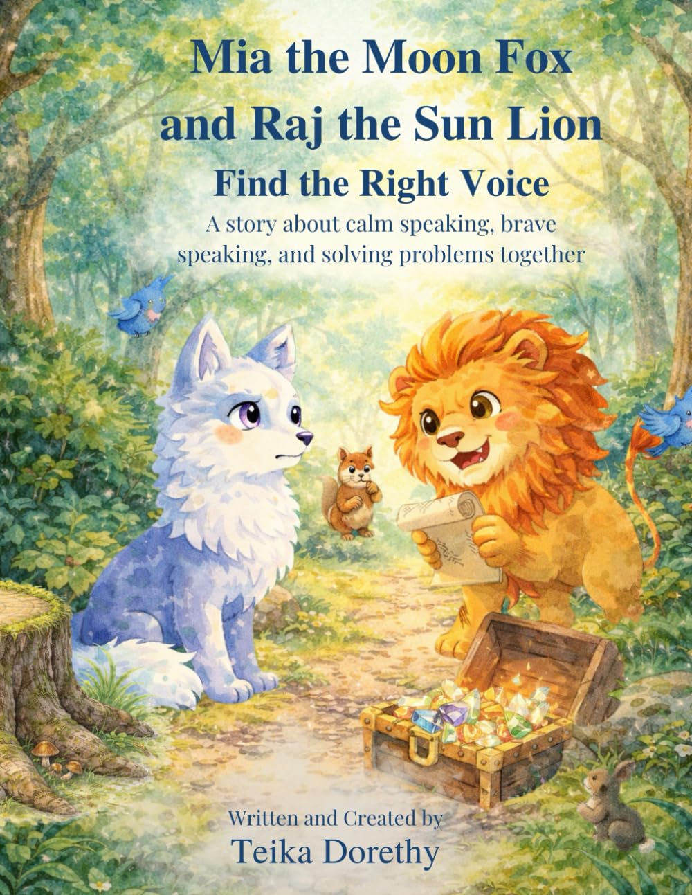Mia the Moon Fox and Raj the Sun Lion Find the Right Voice: A Story About Calm Speaking, Brave Speaking, and Solving Problems Together (Magical Creatures, Mighty Feelings)