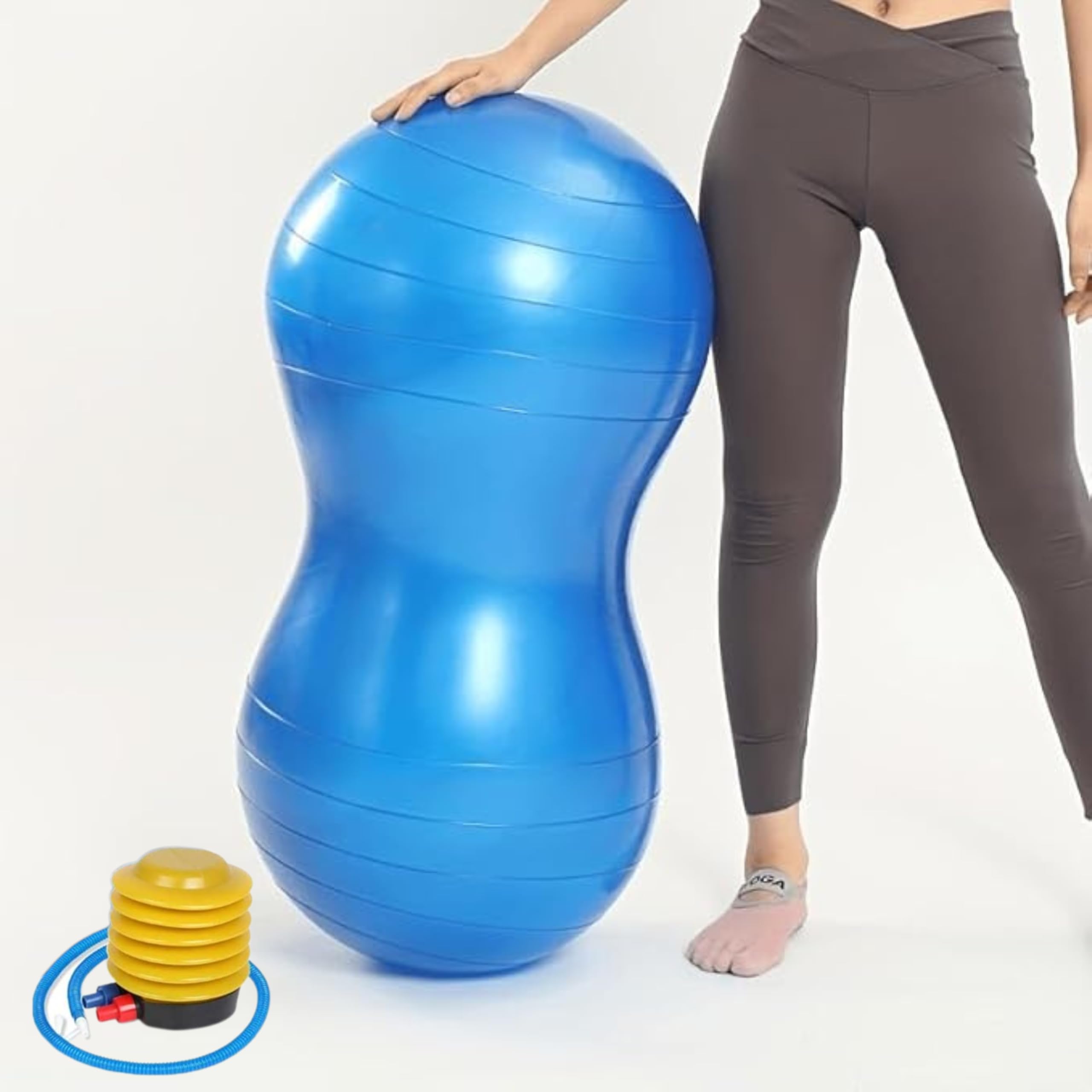 Shopeleven Peanut Ball 70×30 cm – Non-Slip Stability Ball for Kids & Adults, Core Strength, Labor Support & Physiotherapy-image-27