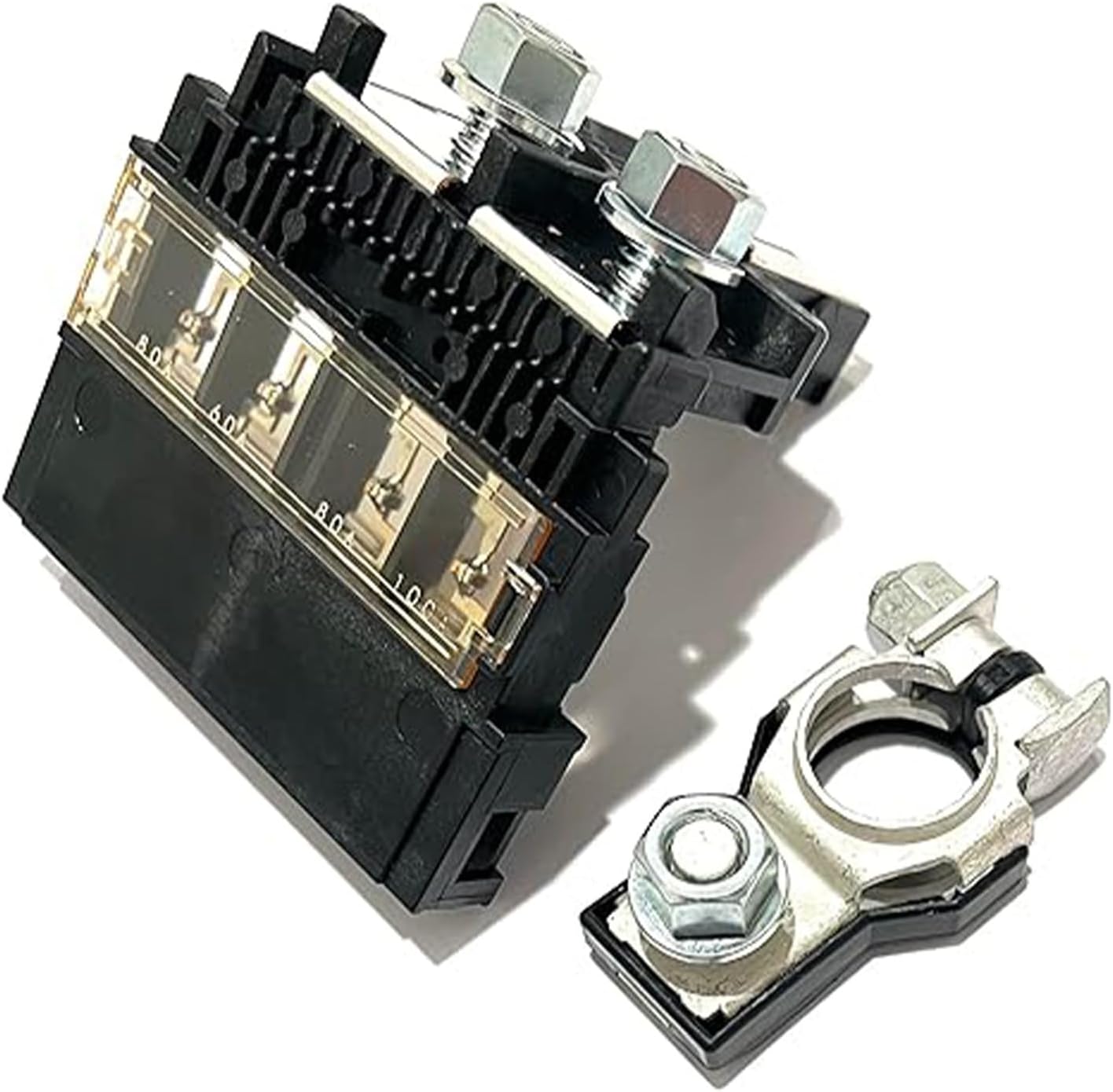 EDS 24380-79915 2438079915 956-402 Fusible Fuselink Fuse & 24340-7F000 Positive Battery Terminal Kit | Exact Replacement for Select Infiniti & Nissan Vehicles | 5 Pole 140 Amp Alternator Fuse Block