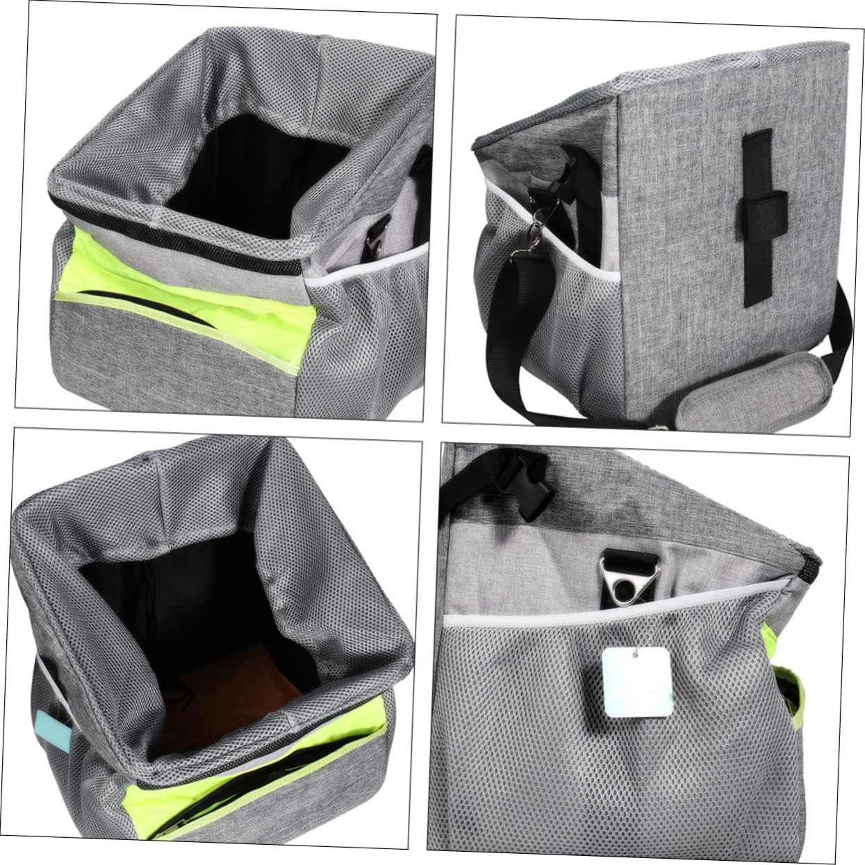 Totority Detachable Bike Pet Carrier Breathable Oxford Cloth Dog Basket with Mesh Liner for Comfort Easy Installation and Convenient Storage for Pets Bicycle Rides