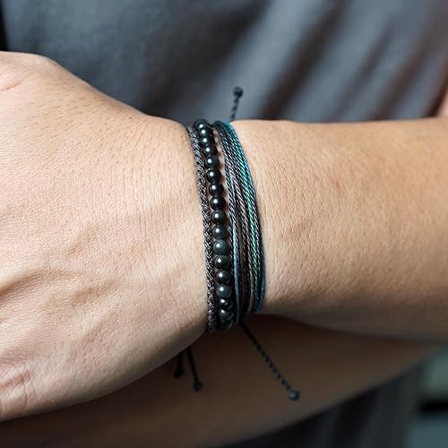 Miniatura 303 de Handmade Natural Stone Beaded Healing Bracelet Gift for Men Adjustable Rope String Bracelet