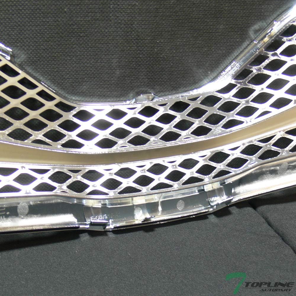 7422438671639 Compatible With 2010-2011 Toyota Camry Chrome Mesh Front Bumper Grill Grille